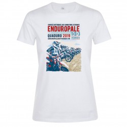 T-shirt femme blanc Affiche Enduropale