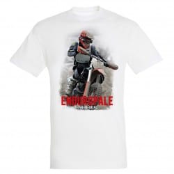 T-shirt Enfant blanc Moto Enduropale